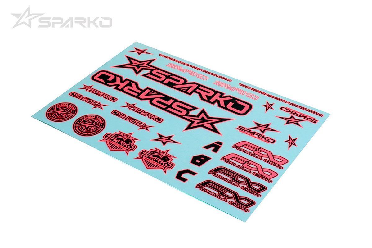 Sparko F8 Body Sticker-Pink For Optional