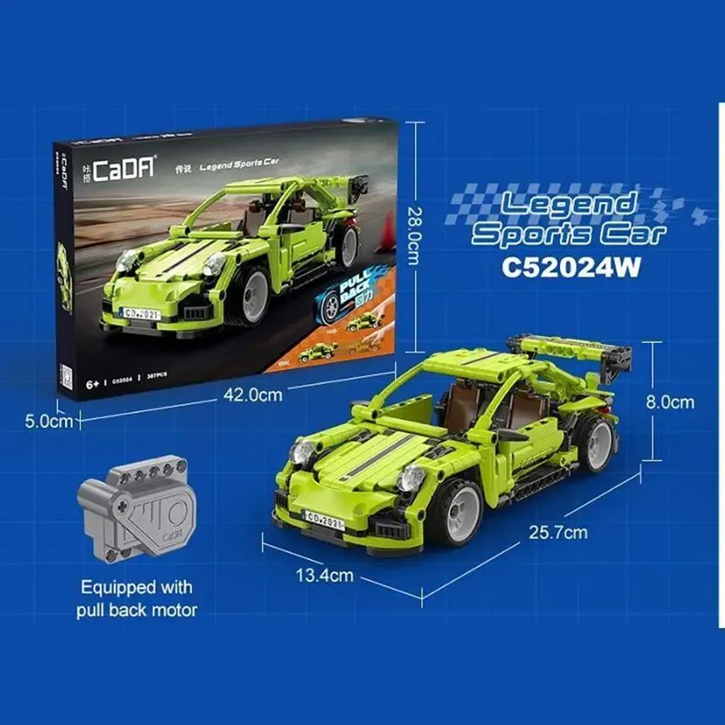 Cada 1:18 Pull Back Racing Car - 387Pcs