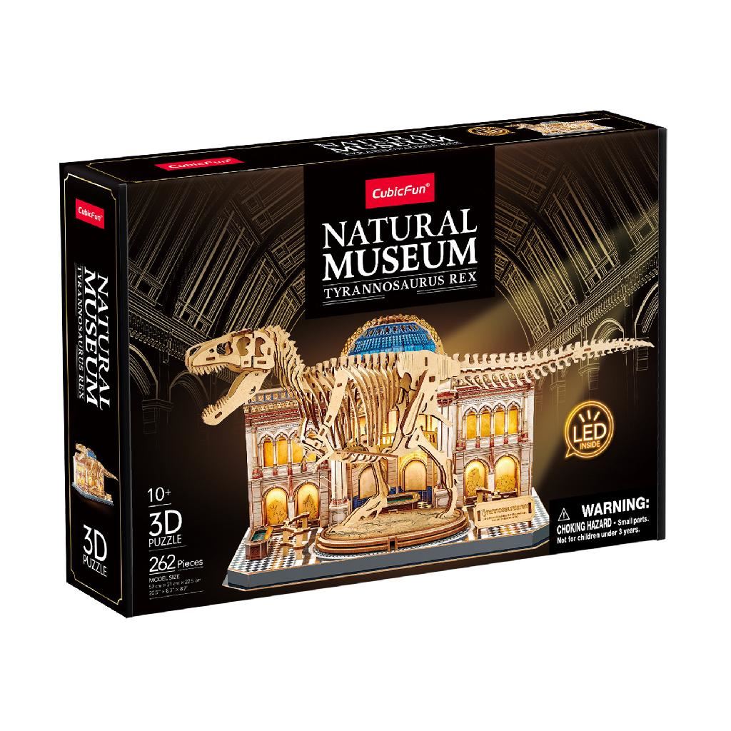 Cubicfun Museum Tyrannosaurus Rex With Led Lighting (262 Pieces)