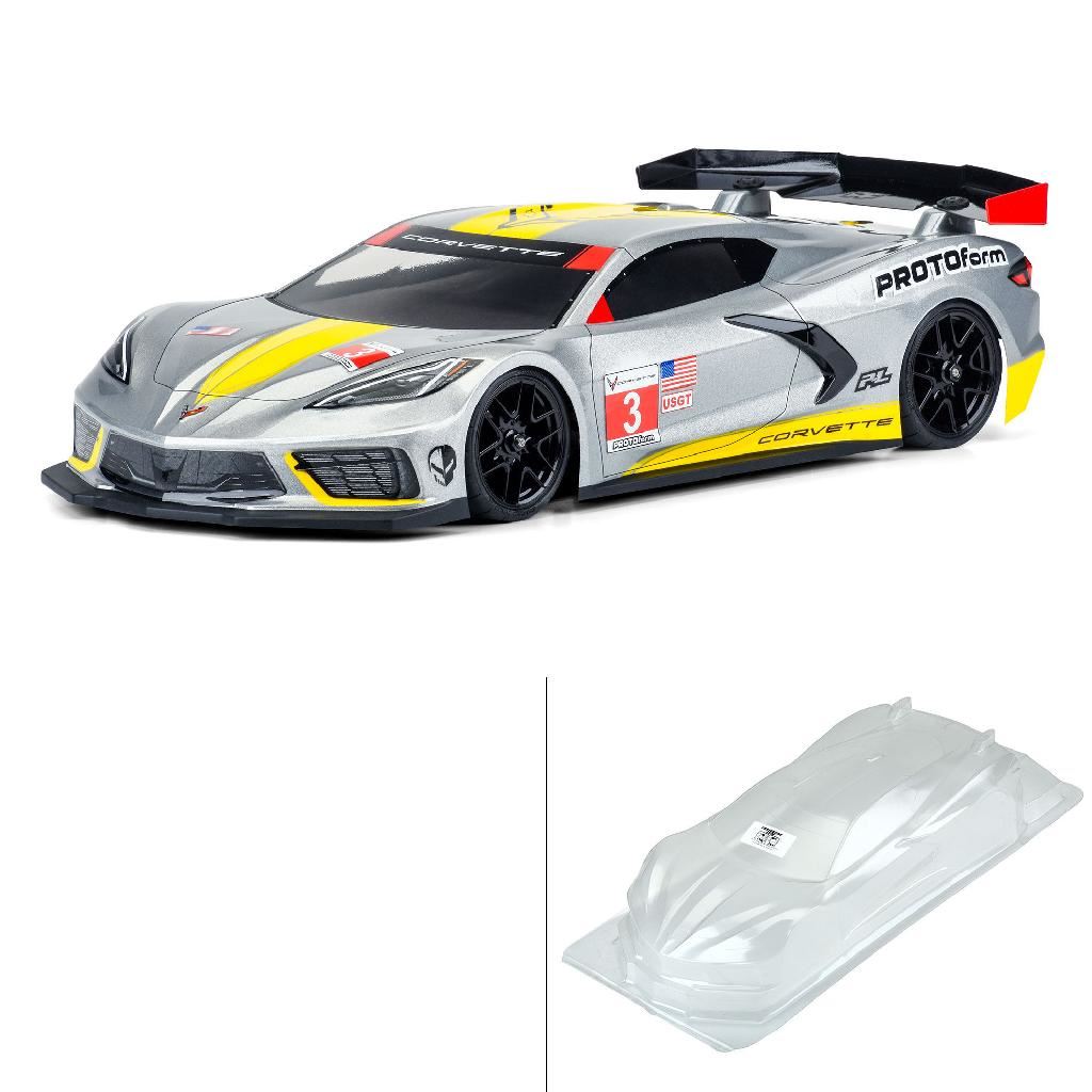 PRM 1/10 Chevrolet Corvette C8 Clear Body: 190mm Touring Car