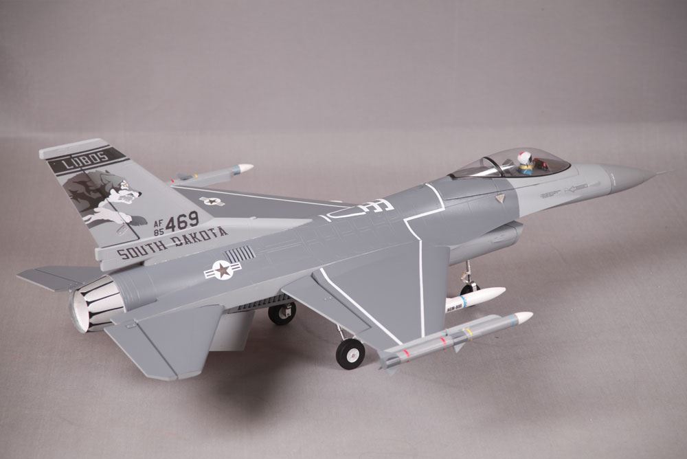 Fms F16 875Mm Jet Fighter 70Mm Edf Artf Grey W/O Tx/Rx/Batt