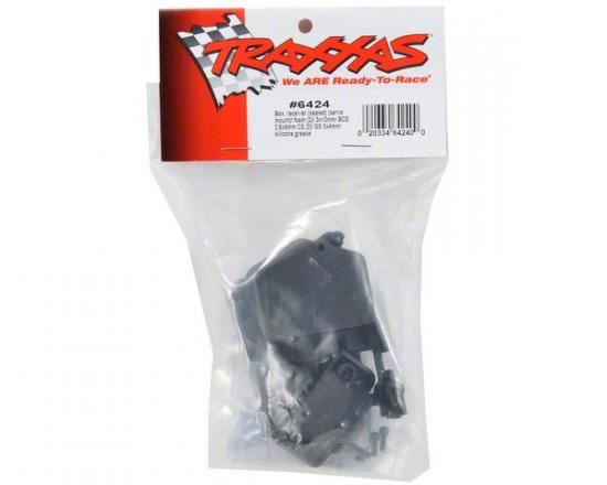 TRAXXAS Box, receiver (sealed) (servo mount)/ foam (2)/ BCS 3x10mm/