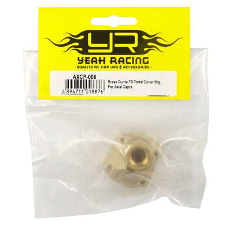 Yeah Racing Brass Currie F9 Portal Cover 56g For Axial Capra