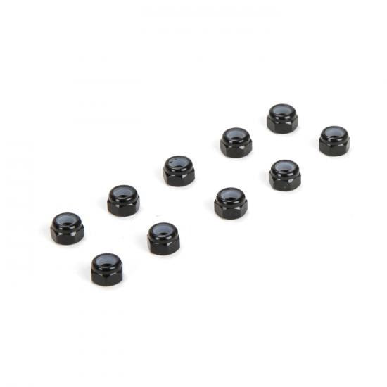 TLR M3 Aluminum Lock Nuts, Black (10)