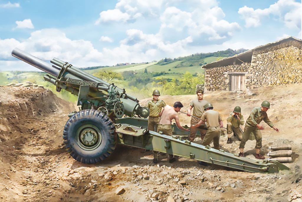 Italeri M1 155mm Gun with crew