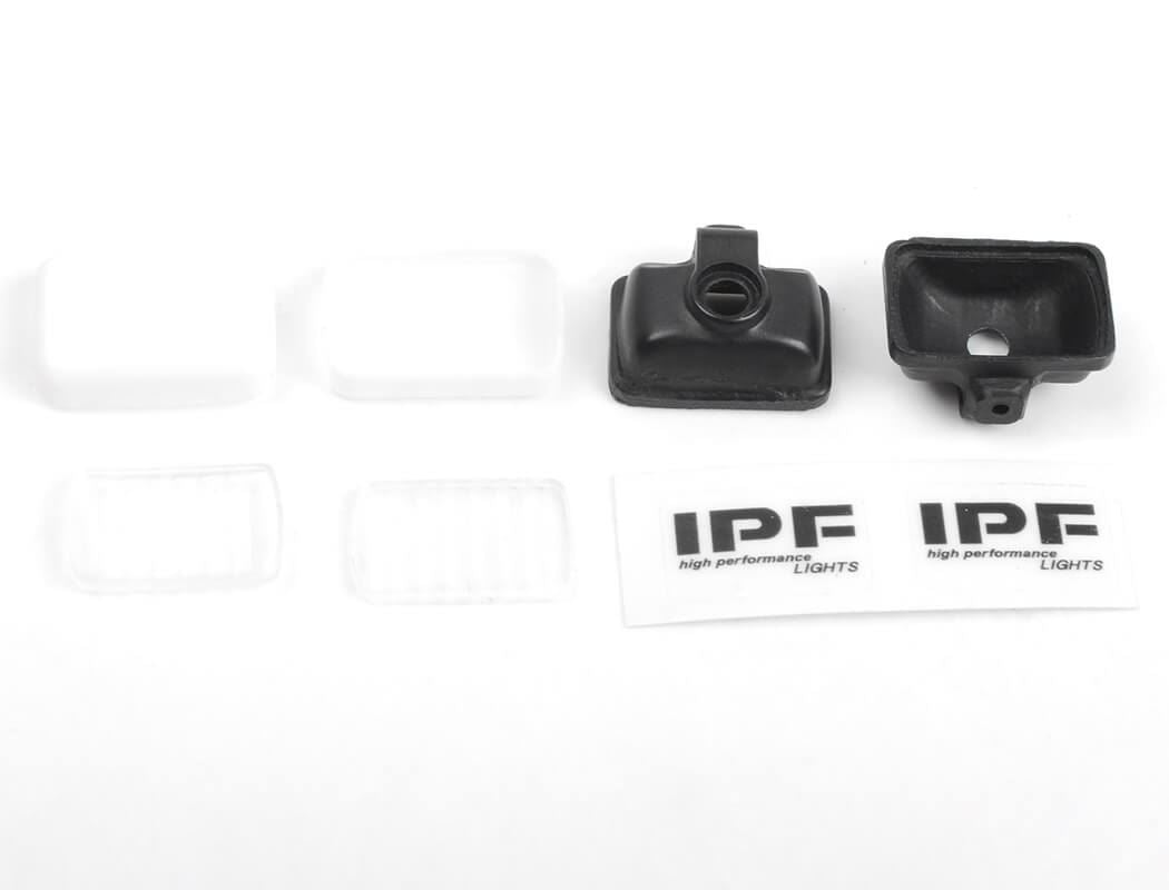 RC4WD TRI-X STEEL STINGER FRONT BUMPER W/IPF LIGHTS FOR VANQUISH VS4-10 ORIGIN BODY (BLACK)