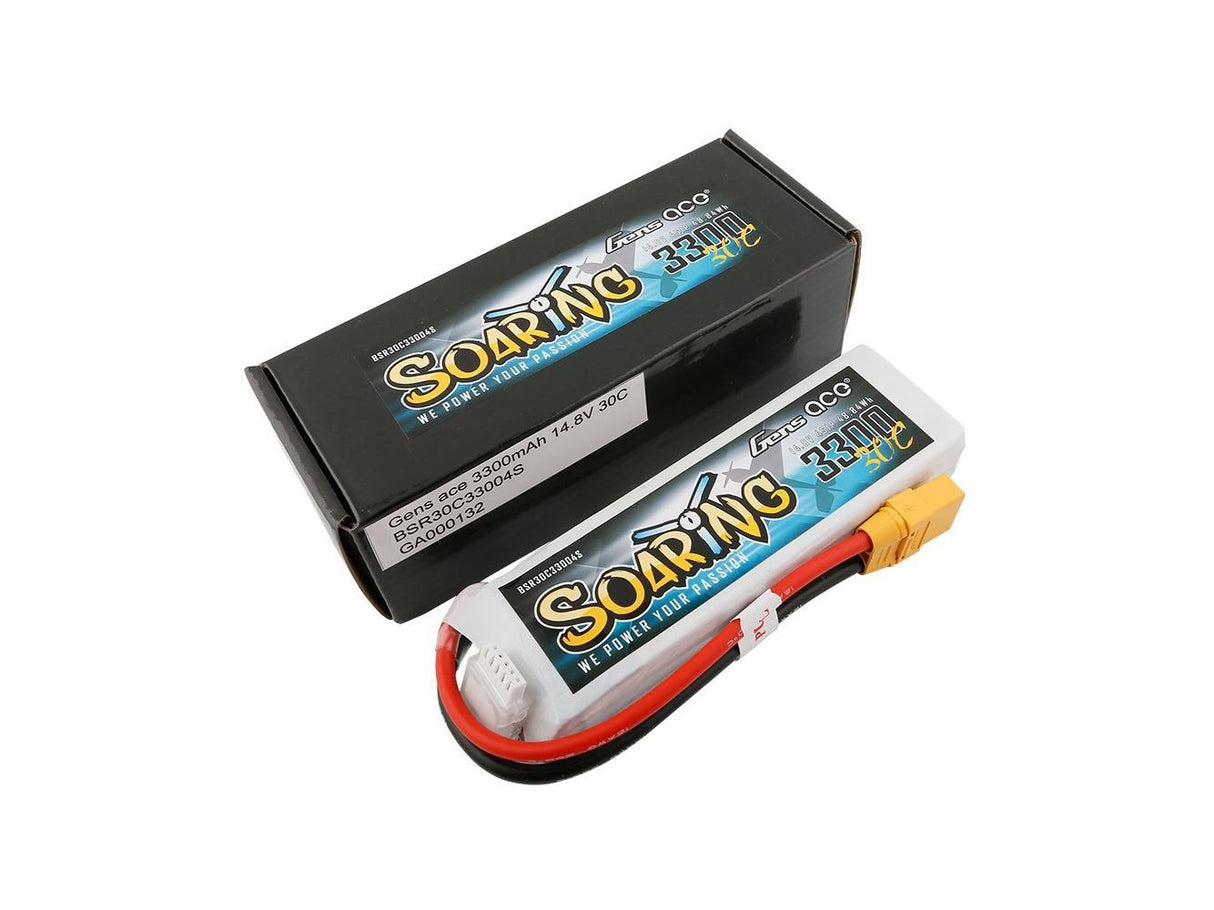 Gens Ace Li-Po 4S 14.8V 3300mAh 30C Soaring with XT90