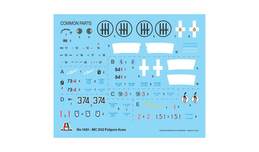 Italeri Mc.202 Folgore Aces