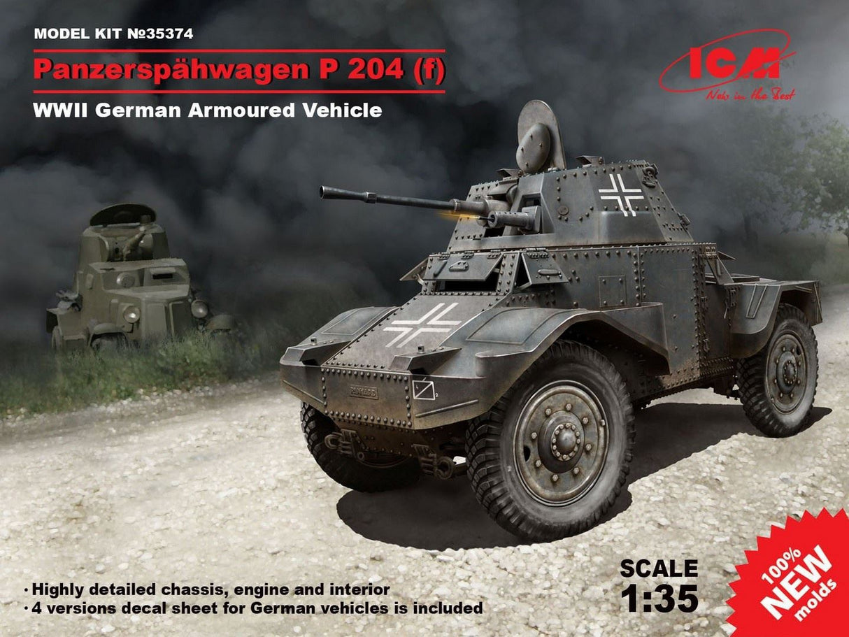 Icm Panzerspähwagen P 204 (F), Wwii German Armoured Vehicle