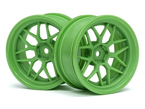 HPI Tech 7 Wheel Green 52X26X+6mm Offset (2Pcs)