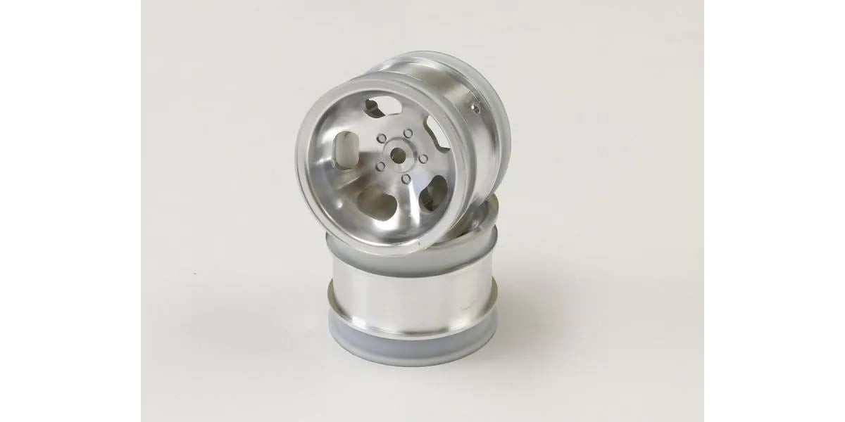 Kyosho Beetle 2014 Satin Chromed Front Wheel 1.7 Inches (2)