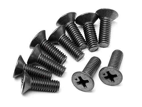 HPI Flat Head Screw M4X12mm (6Pcs)