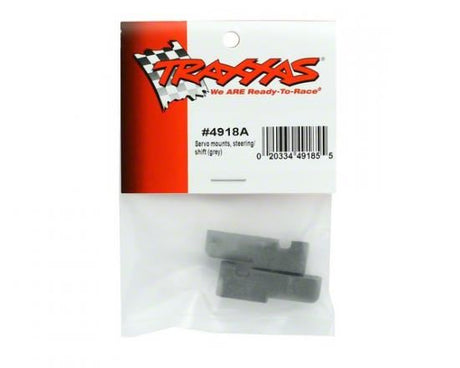 Traxxas Servo Mounts, Steering/Shift (F&R)(Grey)