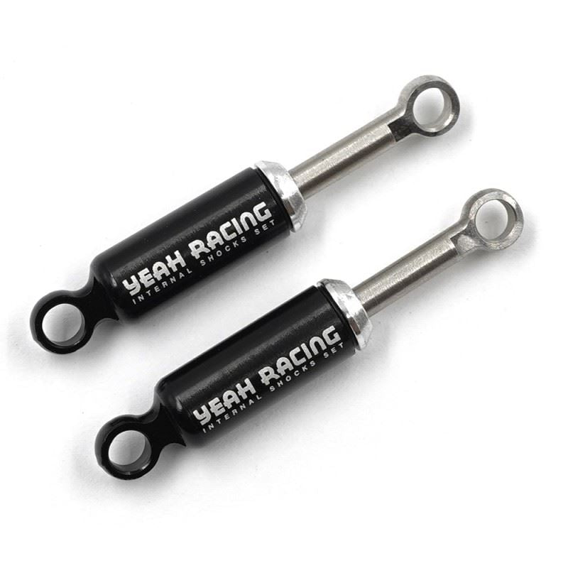 Yeah Racing Aluminum Internal Shocks 2pcs For Axial SCX24 Black