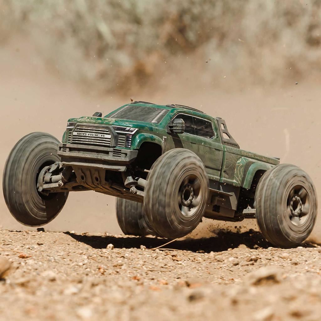 Arrma 1/10 Big Rock 223S Dsc 4X4 Rtr Brushless Monster Truck, Gree