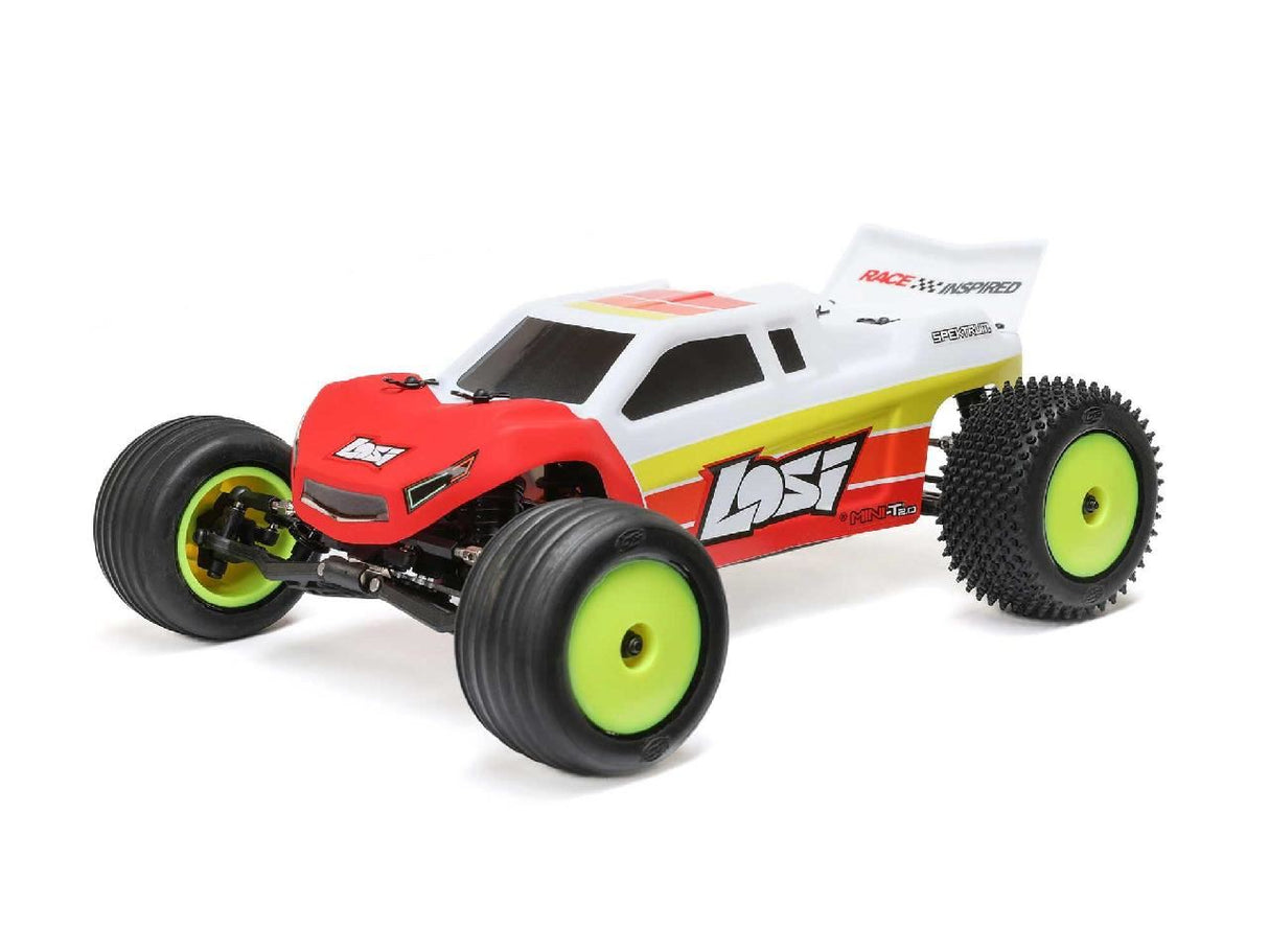 Losi 1/18 Mini-T 2.0 V2 2Wd Stadium Truck Brushless Rtr Red