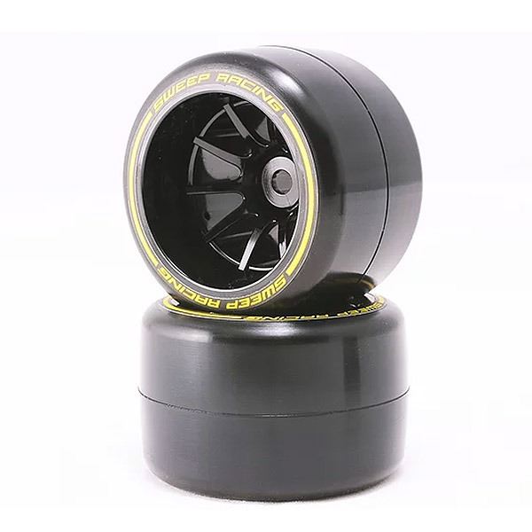 Sweep 1/10 F1 Lp Mediu Asphalt Rear Pre-Glued Tyres 40mm