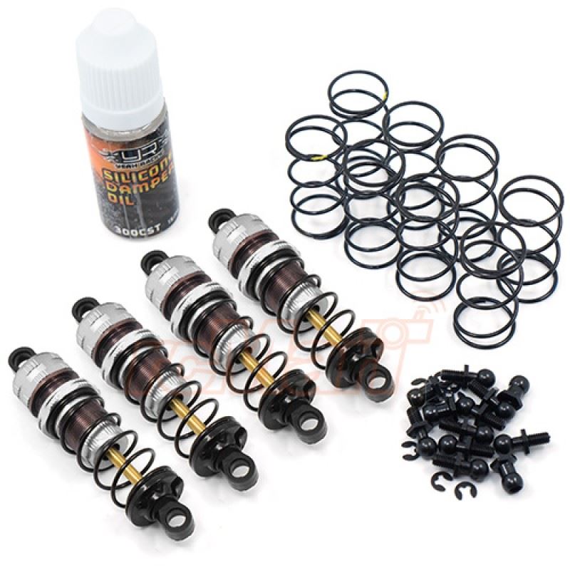 Yeah Racing Shock-Gear 60mm Damper Set For 1/10 RC Off Road Car Tamiya GF01 WR02 Kyosho Beetle