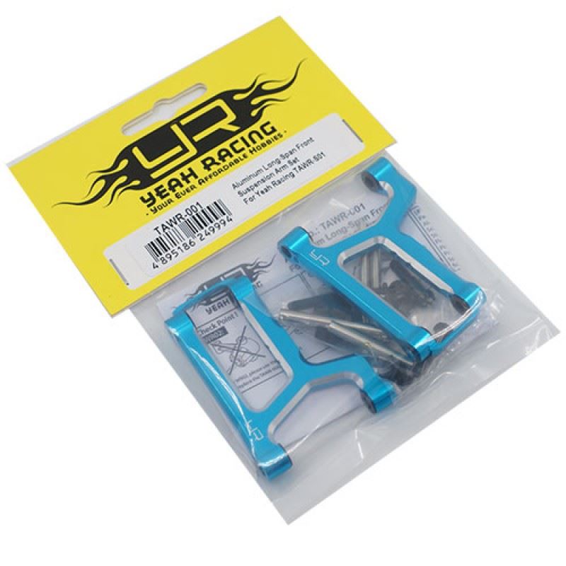 Yeah Racing Aluminum Long-Span Front Suspension Arm Set For TAWR-S01