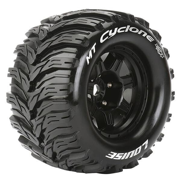 LOUISE RC MT-CYCLONE 1/8 SPORT 0 OFFSET HEX 17MM BLACK E-