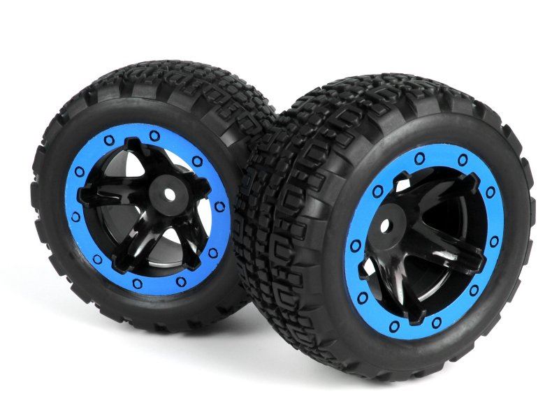 Slyder St Wheels/Tires Assembled (Black/Blue)