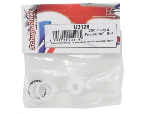 Schumacher CNC Pulley & Fences; 20T - Mi-3