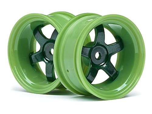HPI Work Meister S1 Wheel Green (9mm Offset/2Pcs)