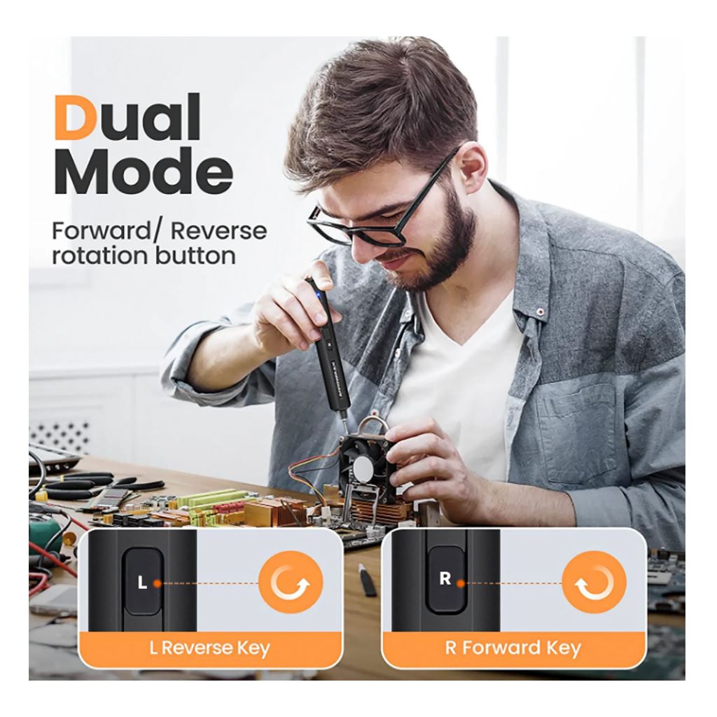 SES Mini Electric Screwdriver 28-1 - Black