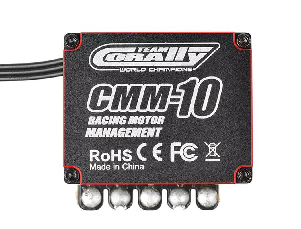 Team Corally Cmm-10 Racing Esc Sensored 2-3S 220A Black/Red