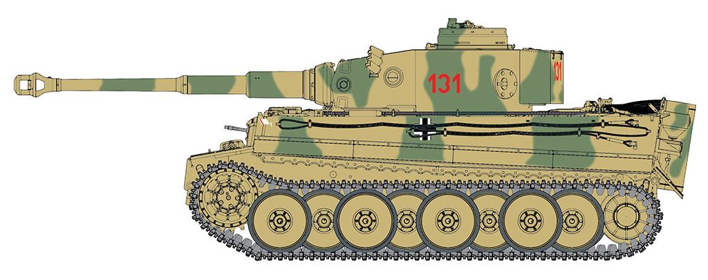 Dragon 1/35 Tiger 1 131 S.Pz Abt504Tunisia