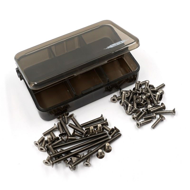 Yeah Racing Titanium Screw Assorted Set W/Box For Kyosho Turbo Optima