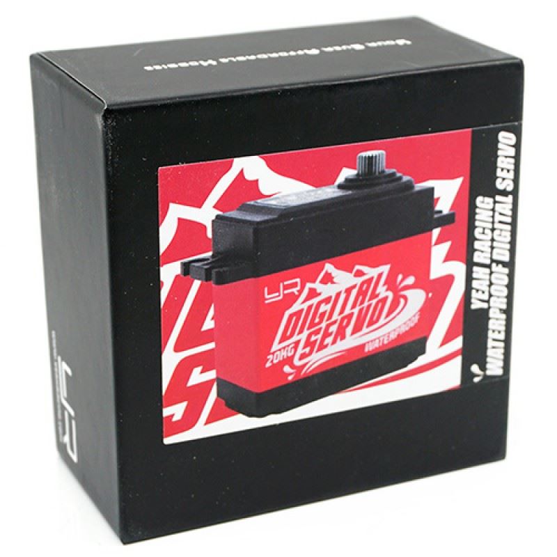 Yeah Racing 20kg Waterproof Super Torque Digital Servo Red For 1/10 Crawler Buggy