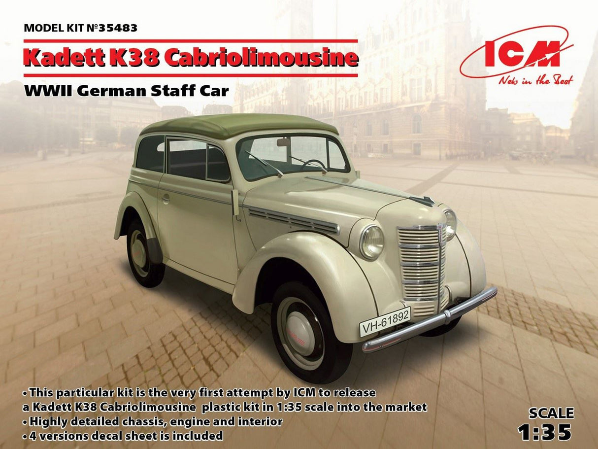 Icm Kadett K38 Cabriolimousine, Wwii German Staff Car