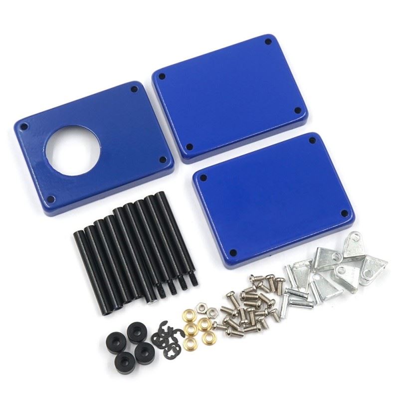 Yeah Racing 1/10 RC Accessory 3-Tiered Rolling Metal Handy Cart Blue