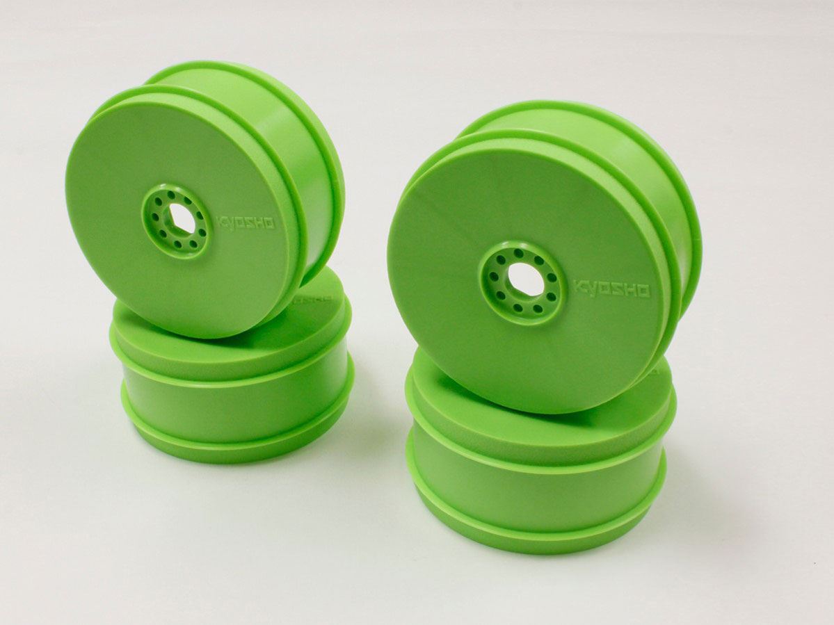 Kyosho Inferno Mp9-Mp10 Green Dish Wheel (4)