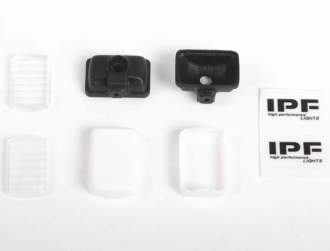 RC4WD BUCKS FRONT BUMPER W/IPF LIGHTS FOR TRAXXAS TRX-4 CHEVY K5 BLAZER (BLACK)