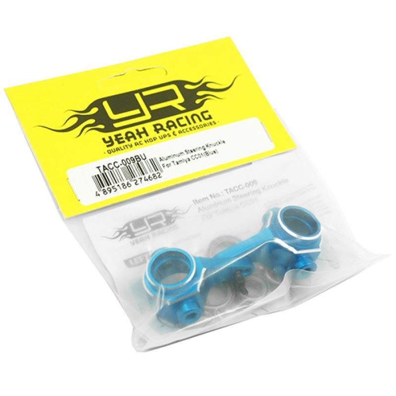 Yeah Racing Aluminum Steering Knuckle Blue For Tamiya CC01 Blue
