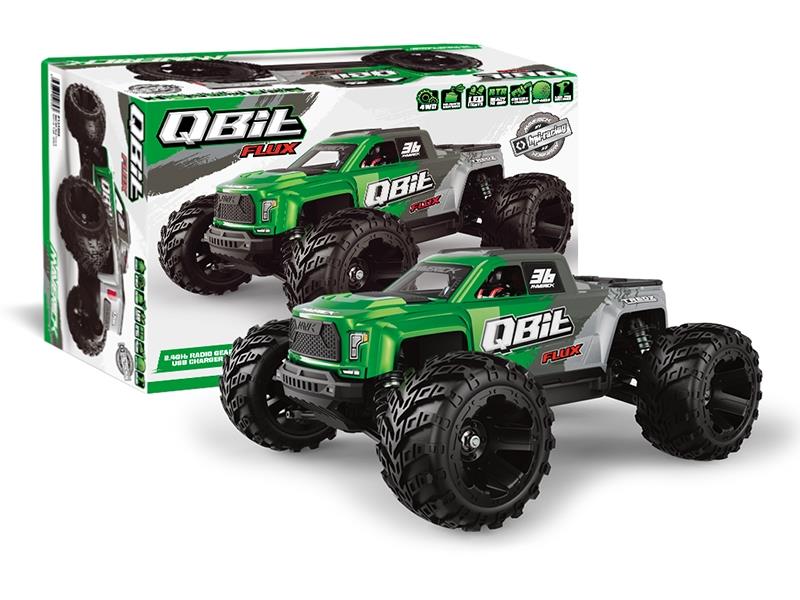 Maverick Qbit MT Flux 1/16th Monster Truck - Green