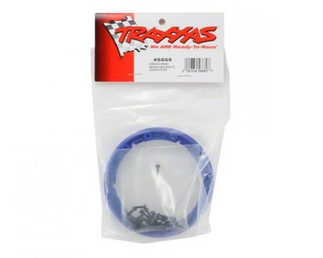 TRAXXAS Sidewall protector, beadlock style (blue) (2)(Geode wheels)