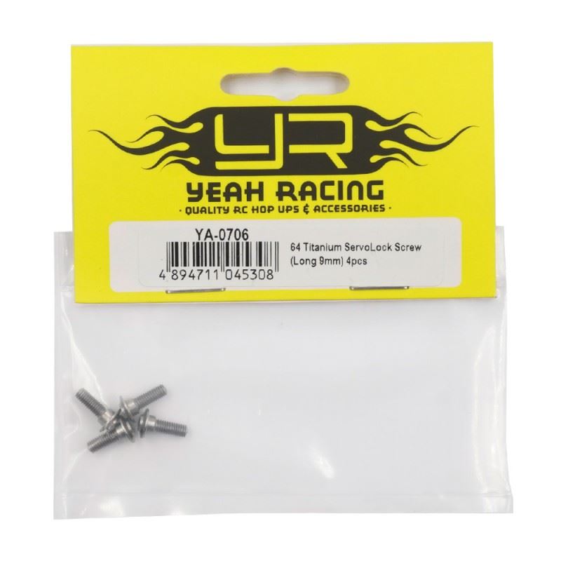 Yeah Racing 64 Titanium ServoLock Screw (9mm) 4pcs
