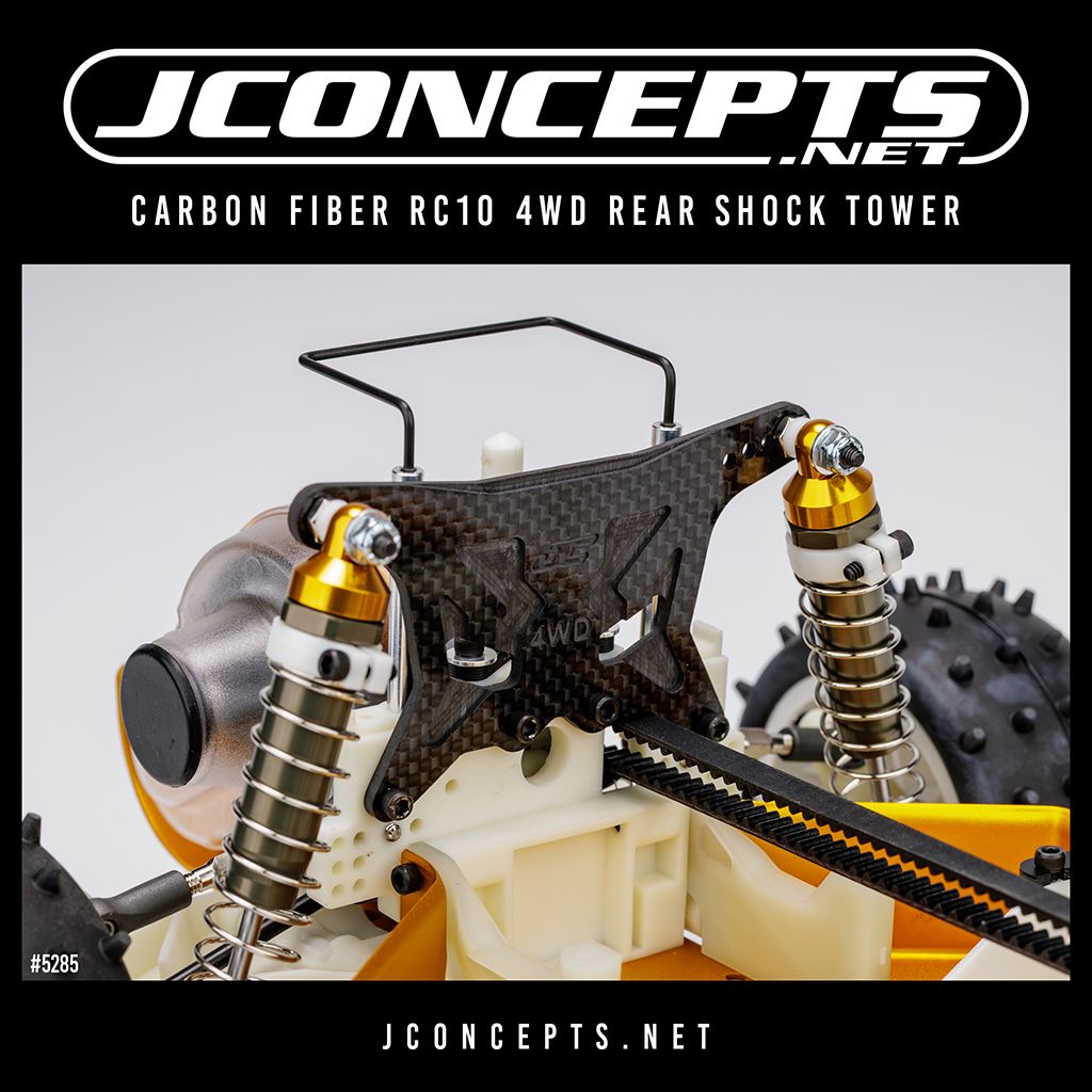 Jconcepts Carbon Fibre Rc10 4Wd Rear Shock Tower