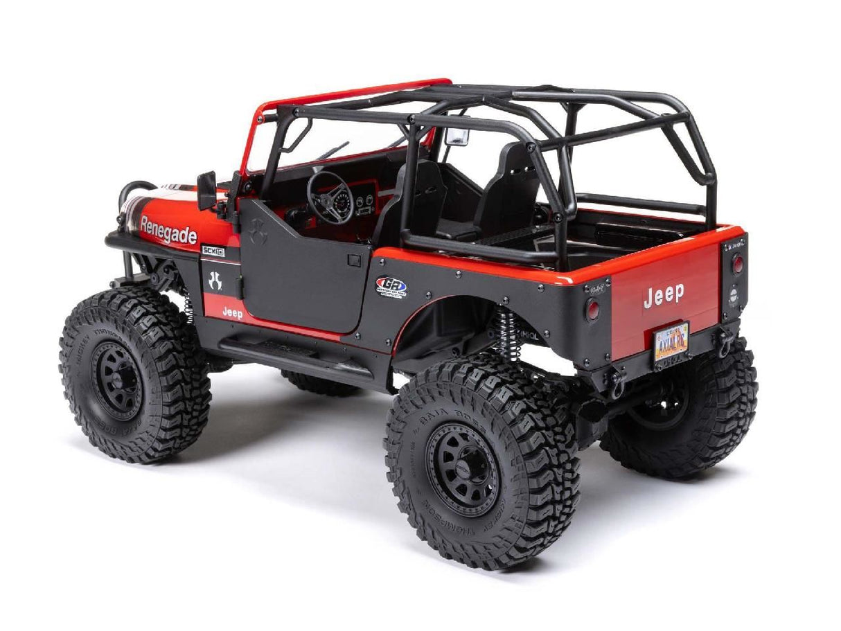 Axial 1/10 SCX10 III Jeep CJ-7 4WD Brushed RTR, Red