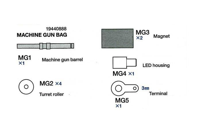 Tamiya Machine Gun Bag For 56027