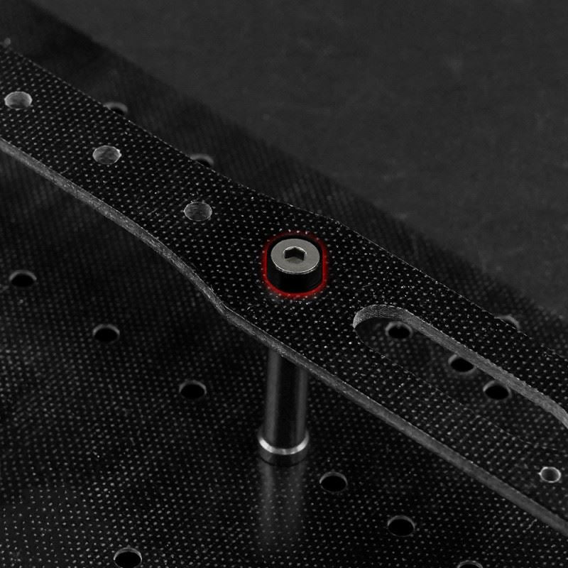 Yeah Racing Aluminum M3 Flat Head Countersunk Washer Black 10 pcs