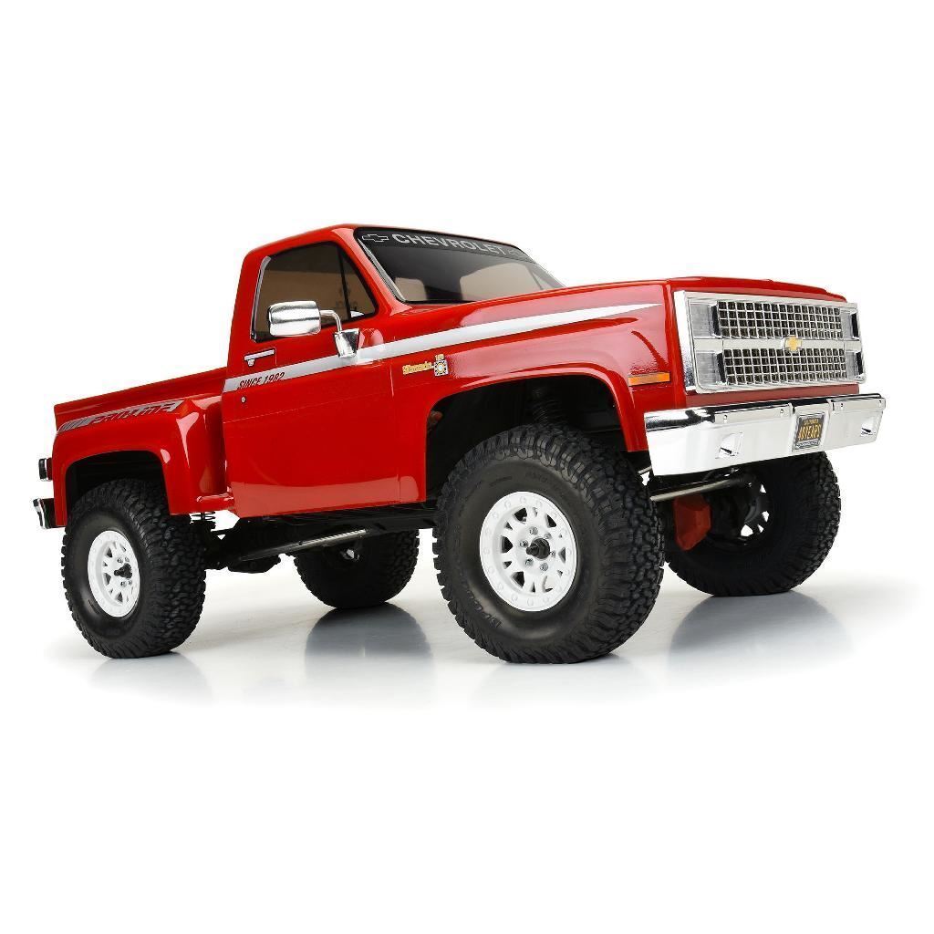 Proline 1982 Chevy K-10 Clear Body Set With Scale Molded Accesories