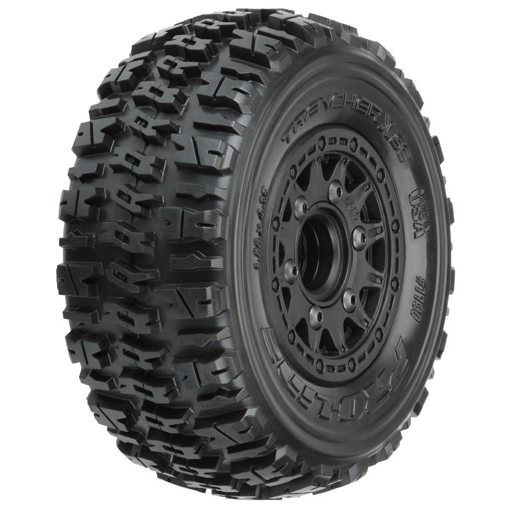 Proline 1/10 Trencher X Front/Rear 2.2In/3.0In Sc Mounted 12mm Black R