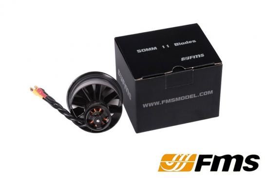 FMS 50MM DUCTED FAN (11-BLADE) w/2627-KV5400 Motor (3S)