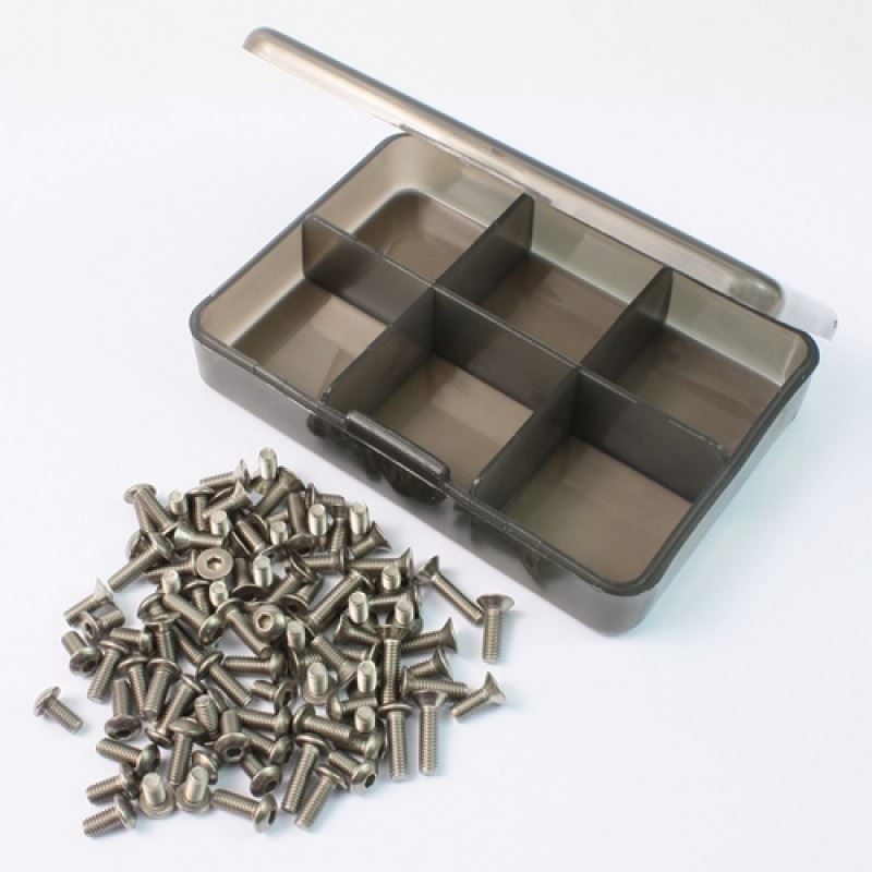 Yeah Racing Titanium Screw Assorted Set with FREE Mini box for 3Racing Sakura D3
