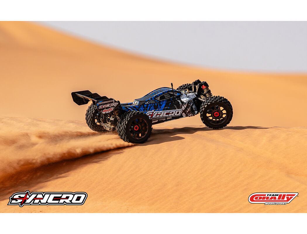 Corally Syncro-2 1/8 Brushless 3-4S Basher Buggy Rtr - Blue