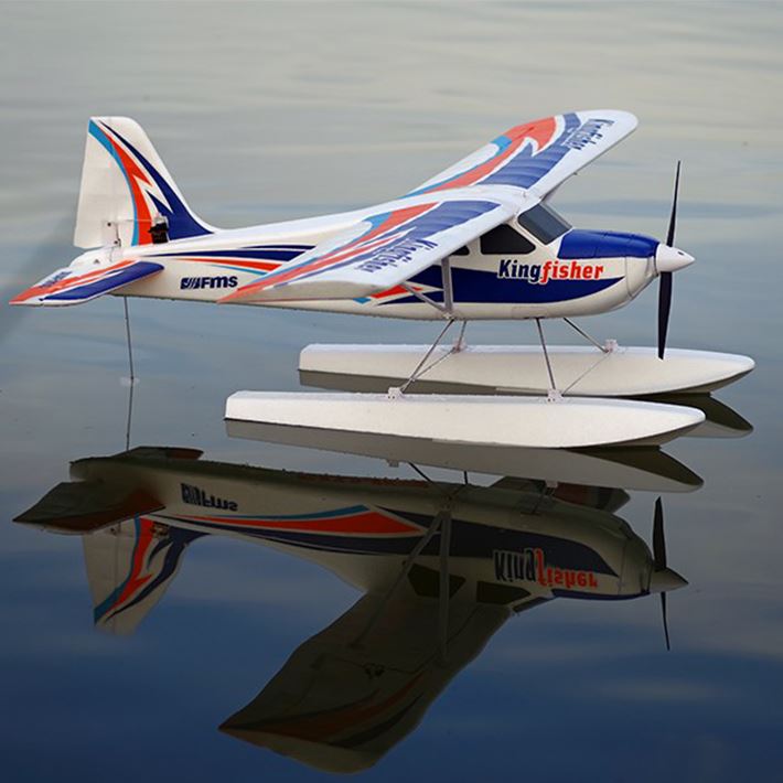 Fms 1400Mm Kingfisher Pnp With Wheels,Floats,Skis And Flaps